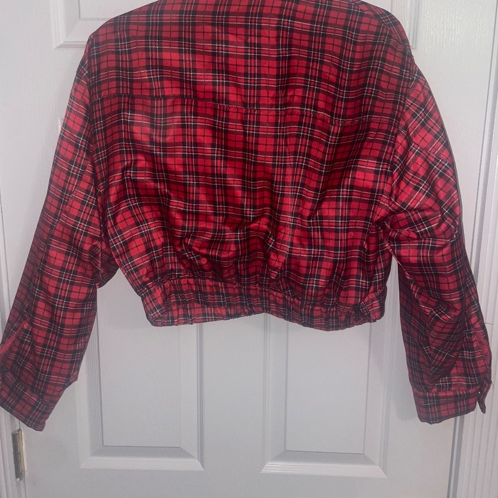 Red/Combo Puffer jacket - Picture 2 of 5